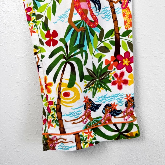 The Cat's Pajamas Hawaiian luau hula girl pj pants tropical M - Picture 6 of 12